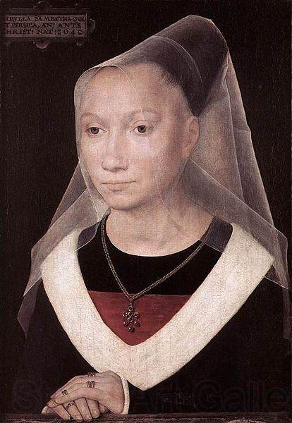 Hans Memling Portrait of a Young Woman France oil painting art